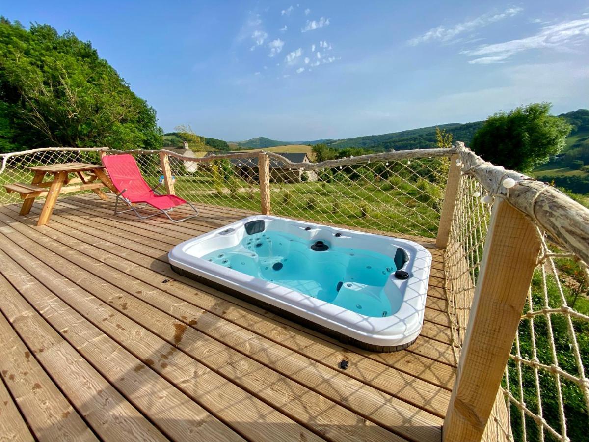 Yourte 2-4 Personnes Avec Spa Saint-Laurent-de-Levezou Ngoại thất bức ảnh